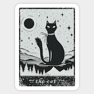 Tarot Card The Cat Sticker